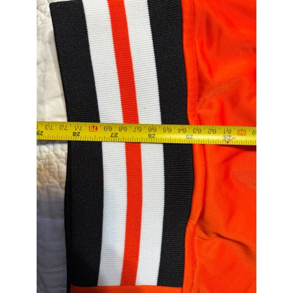 Mitchell & Ness Track Jacket Mens 2XL Orange Philadelphia Flyers NHL Full Zip